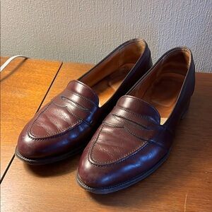 Alden 683 Full Strap Slip-On Penny Loafer (Burgundy Calf)